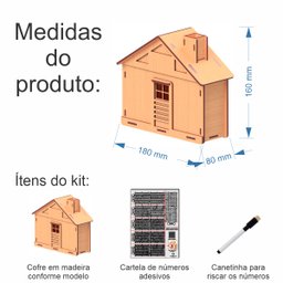 Cofre Caixa Dinheiro Wood Box Japones Kakebo Banco Casa Rustico - 2