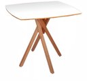 Ver imagem 1 de Mesa Quadrada Especial em Madeira de 90cm June na Cor Branca