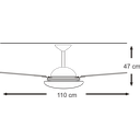Ver imagem 2 de Ventilador de Teto Infinity Max Ouro Velho 3 Pás MDF Mogno 110V 1005