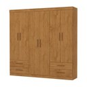 Ver imagem 2 de Guarda-Roupa Infantil com 6 Portas e 4 Gavetas 177cm Multimóveis CR35560 Madeirado