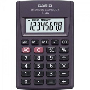 Calculadora de Bolso 8 Digitos Hl-4a Preta Casio