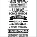 Ver imagem 1 de Adesivo de Parede Decorativo Frase Motivacional Nesta Empresa