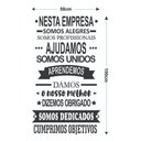 Ver imagem 3 de Adesivo de Parede Decorativo Frase Motivacional Nesta Empresa