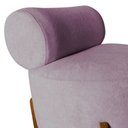 Ver imagem 5 de Kit 2 Poltronas Decorativa Mônaco Veludo Rosê