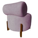 Ver imagem 4 de Kit 2 Poltronas Decorativa Mônaco Veludo Rosê