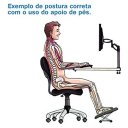 Ver imagem 5 de Apoio Ergonômico Para Os Pés Com Roldana Cinza
