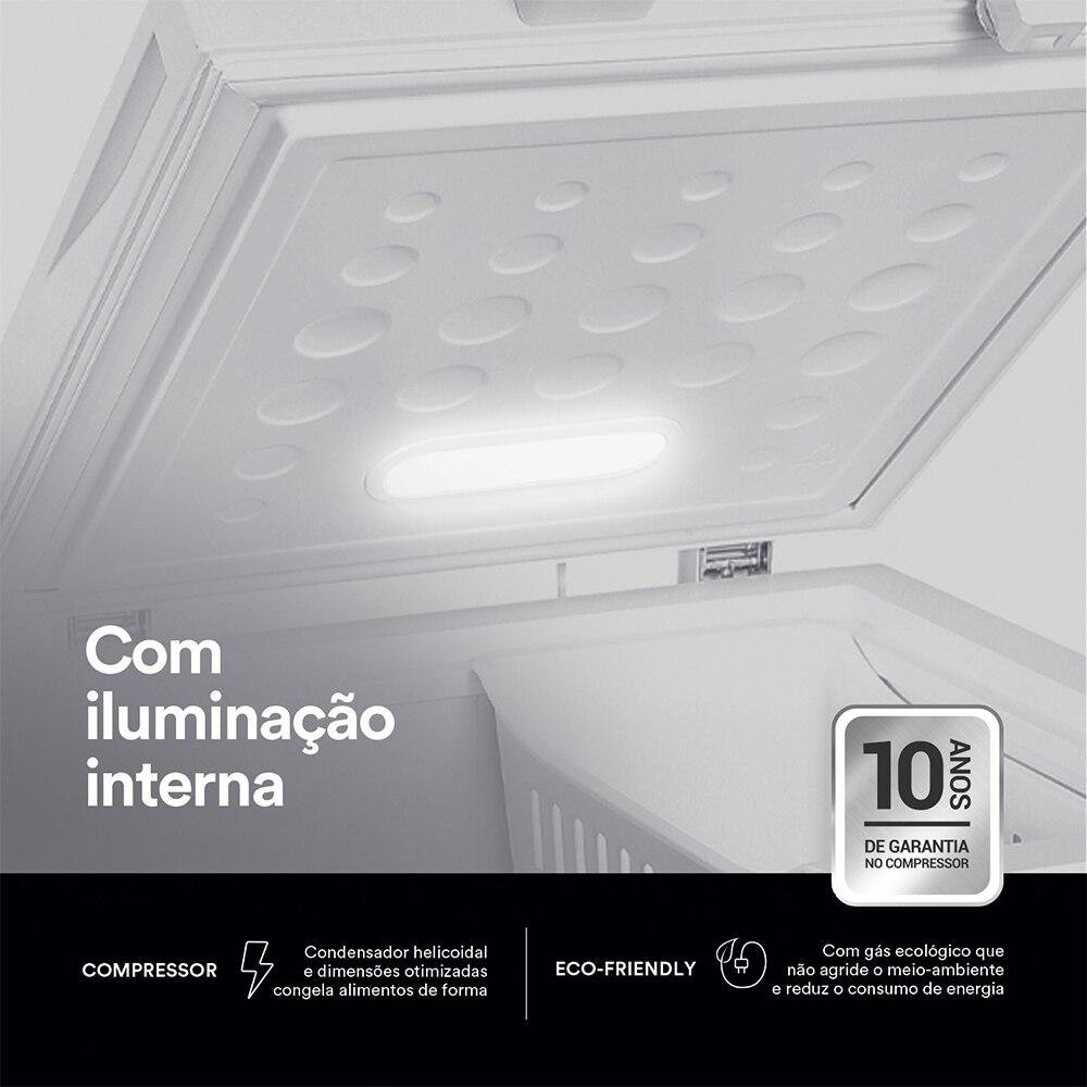 Freezer e Conservador Horizontal EOS 205 Litros Efh300X 220V - 7