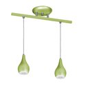 Ver imagem 1 de Lustre Pendente 5522 Para 2 Lâmpadas Soquete E27 Cor Verde