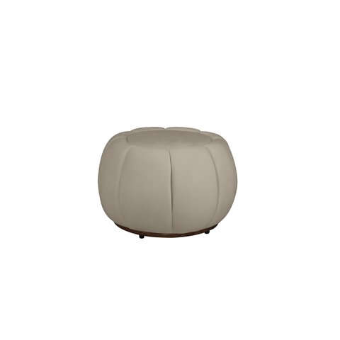 Puff Concha 60cm Veludo: Bege