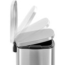 Ver imagem 6 de Lixeira Inox Retangular Pedal 12L Acabamento Escovado - Mood