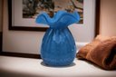 Ver imagem 4 de Vaso Decorativo Murano Trouxinha Grande Azul Bebê