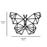 Escultura de Parede em MDF Borboleta Geométrico - 3