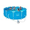 PISCINA 10.000 LITROS REDONDA 220V + BOMBA + FILTRO + LONA + COBERTURA - BEL FIX - 1