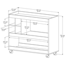Ver imagem 4 de Aparador Buffet com Adega Integrada e Rodízios para Sala de Jantar - Pérola