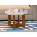 Ver imagem 1 de Mesa de Centro Jb8001 Perola com Caramelo