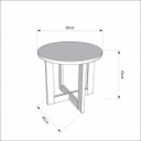 Ver imagem 2 de Mesa de Centro Jb8001 Perola com Caramelo