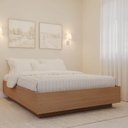Ver imagem 1 de Cama Casal Araçá CabeCasa MadeiraOriginals Marrom/Nogueira