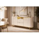 Ver imagem 1 de Buffet para Sala de Jantar Atlanta 180cm Off White/Dourado