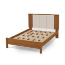 Ver imagem 1 de Cama de Casal 100% MDF 123cm x 175cm Duo Marrom/Freijó/Off White