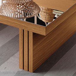 Mesa de Centro Ambiente Luna Freijó Off White com Espelho – Hb Móveis - 3