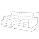 Ver imagem 5 de Sofá Retrátil Reclinável para Sala 4 Lugares 290cm Bari L06 Couro Preto - Lyam Decor