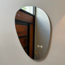 Ver imagem 2 de Espelho de Vidro 51cm Decorativo Vertical Banheiro Sala Casa