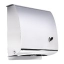 Ver imagem 2 de Toalheiro Inox Escovado Dispenser Papel Toalha Papeleira Biovis