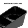 Porta Detergente com Suporte para Sabão e Esponja Preto Pop Crippa Organizador para Pia - 2