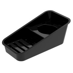 Porta Detergente com Suporte para Sabão e Esponja Preto Pop Crippa Organizador para Pia - 1