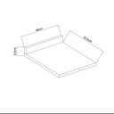 Ver imagem 2 de Tampo de 25mm Balcão Cozinha Iluminata 40 cm Ebano