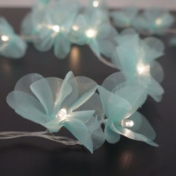 Fio de Luz Luz de Fada Pompom Organza Verde Claro Bivolt - 1
