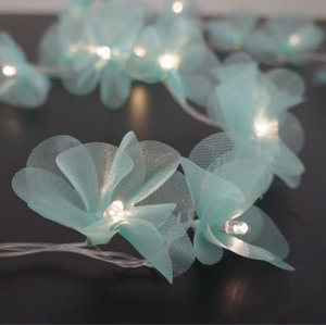 Fio de Luz Luz de Fada Pompom Organza Verde Claro Bivolt