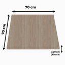 Ver imagem 4 de Tampo Quadrado 70 Cm (largura) Pe40 Pandin Mdp 4,00 Cm (altura) Cor Nogueira Casablanca