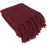 Manta para Sofá em Algodão Vinho Mesclado 2,40x1,80 - 2