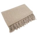 Ver imagem 1 de Manta para Sofá em Algodão Caramelo Mesclado 2,40x1,80