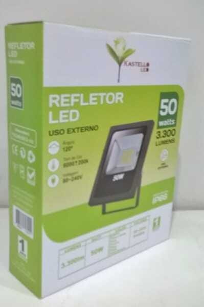 Refletor MicroLed 50W Bivolt 3300LM IP66 KASTELLO - 3