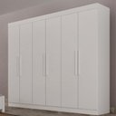 Ver imagem 2 de Guarda Roupa Delta Branco 6 Portas 2 Gavetas Leifer Móveis