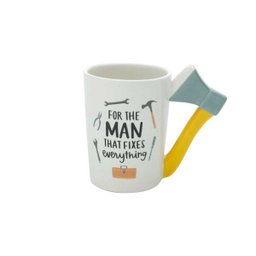 Caneca de Cerâmica Alça Formato Machado Fixing Things 380 ml - 1