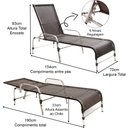 Ver mais imagens de Kit 4 Cadeiras e Mesa 2 Espreguiçadeiras 1 Chaise Alumínio Trama Original
