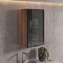 Ver imagem 6 de Armario Aereo 1 Porta Vidro MDF 40 cm Kali 122024 Carvalho Toq Nicioli