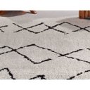 Ver imagem 1 de Tapete para Sala Quarto 200x250cm Art Pérola e Preto