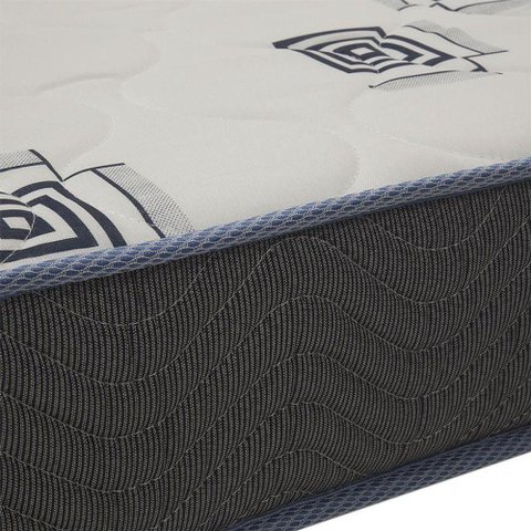 Cama Solteiro Simba Areia Fosco Pés Amadeirado com Colchão D33 Reller Móveis