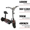 Patinete Elétrico 1000w Dobrável 48 Km/h Autonomia 30 Km até 115 Kg Led Preto Importway Iwpel1000w - 4
