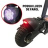 Patinete Elétrico 1000w Dobrável 48 Km/h Autonomia 30 Km até 115 Kg Led Preto Importway Iwpel1000w - 6