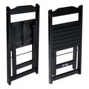 Ver imagem 4 de Jogo De Mesa Dobrável 60x60 Com 2 Cadeiras Decor Preto Cor: Preto