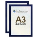 Ver imagem 1 de Kit 2 Porta Retrato Molduras A3 30x42 Azul