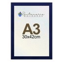 Ver imagem 2 de Kit 2 Porta Retrato Molduras A3 30x42 Azul