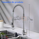 Ver imagem 3 de Torneira de Cozinha Gourmet Luxo Simples Água Fria 003 Cromada