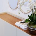 Ver imagem 3 de Buffet para Sala de Jantar 3 Portas Jurerê Off White com Freijó