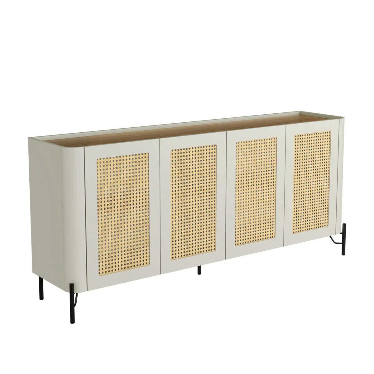 Ver imagem 2 de Buffet MDF com Palha Natural L180 X A81,5cm